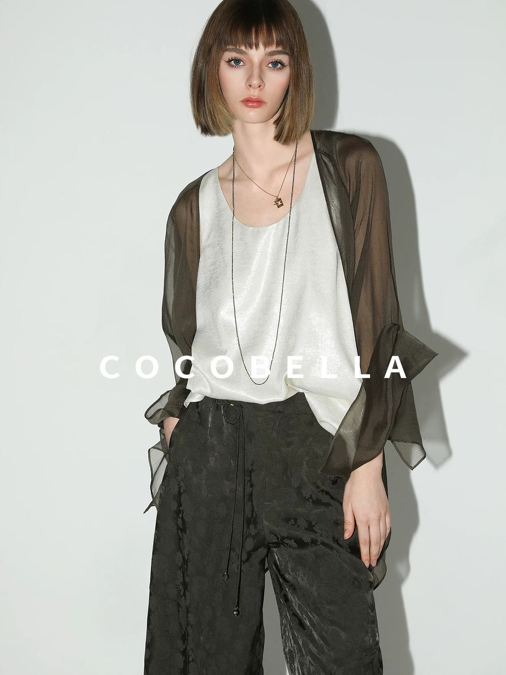 COCOBELLA Versatile Loose U Neck Racerback Polyester Tank For Women Casual Everyday Tops