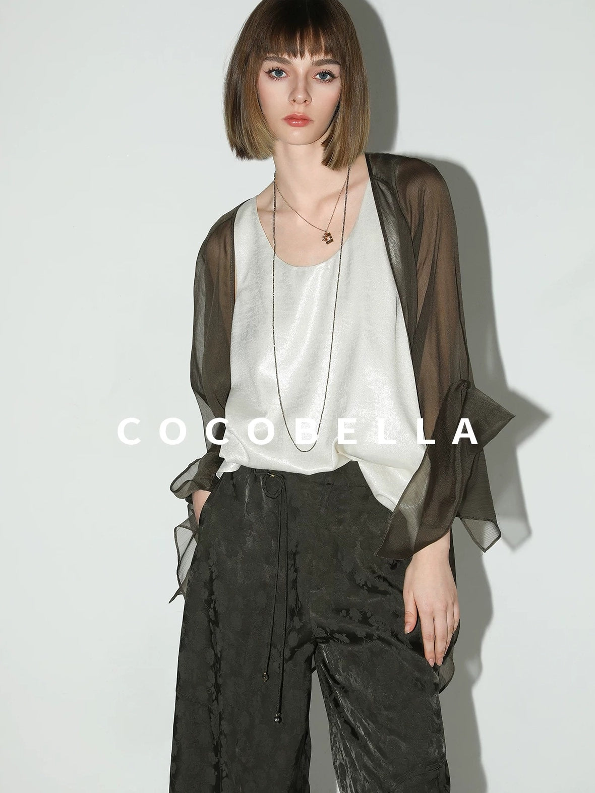 COCOBELLA Versatile Loose U Neck Racerback Polyester Tank For Women Casual Everyday Tops