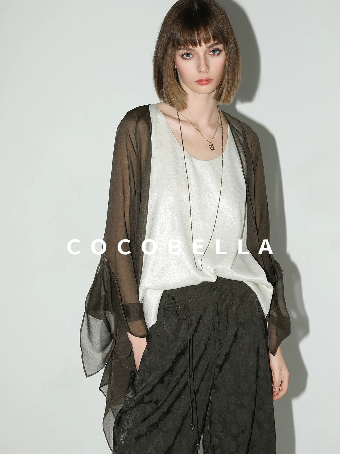 COCOBELLA Versatile Loose U Neck Racerback Polyester Tank For Women Casual Everyday Tops