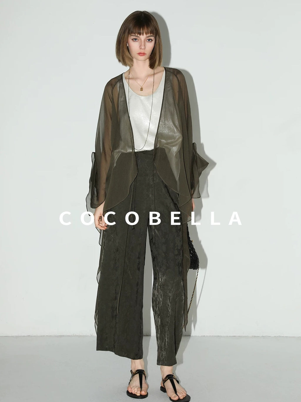 COCOBELLA Versatile Loose U Neck Racerback Polyester Tank For Women Casual Everyday Tops