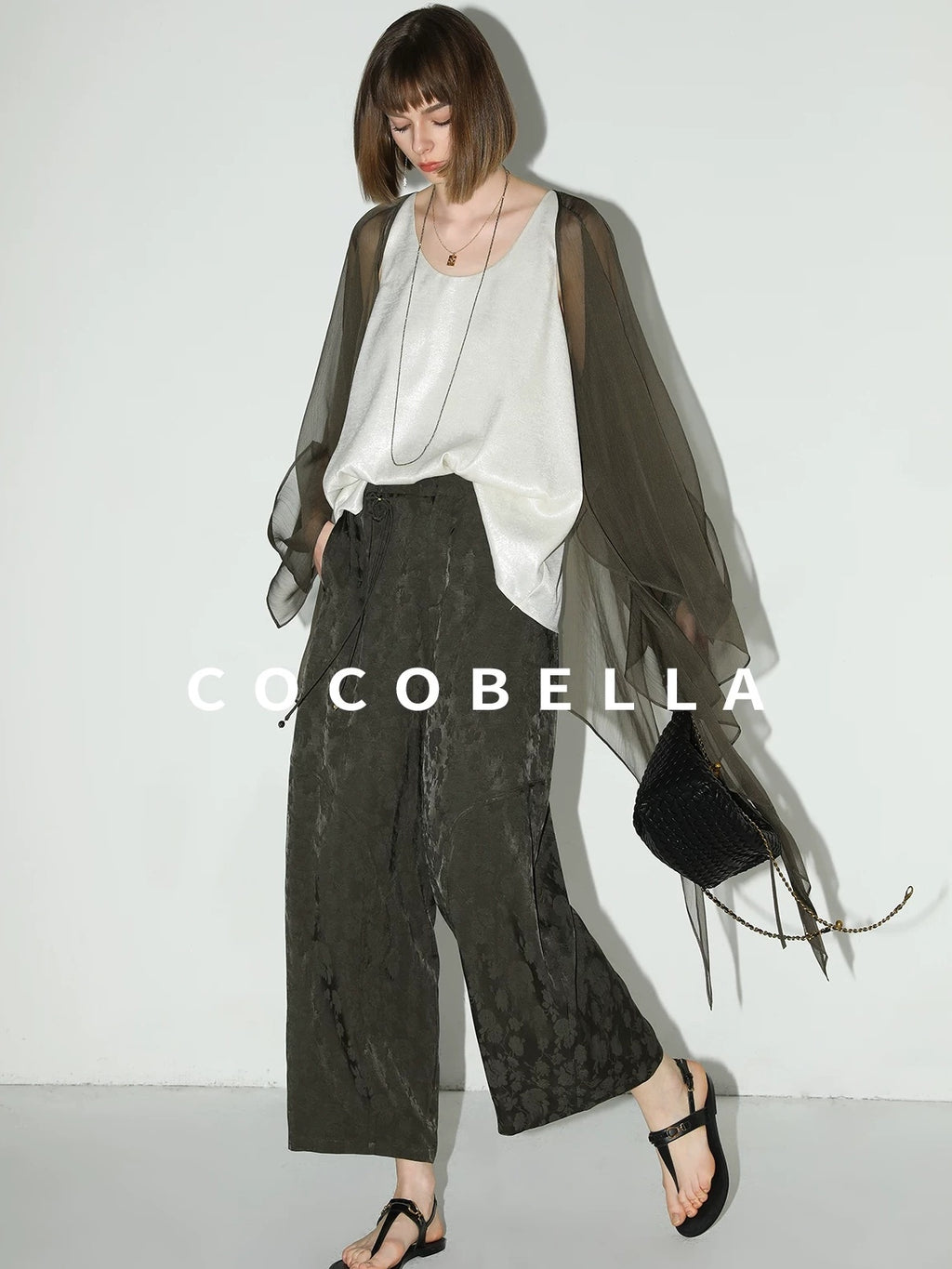 COCOBELLA Versatile Loose U Neck Racerback Polyester Tank For Women Casual Everyday Tops
