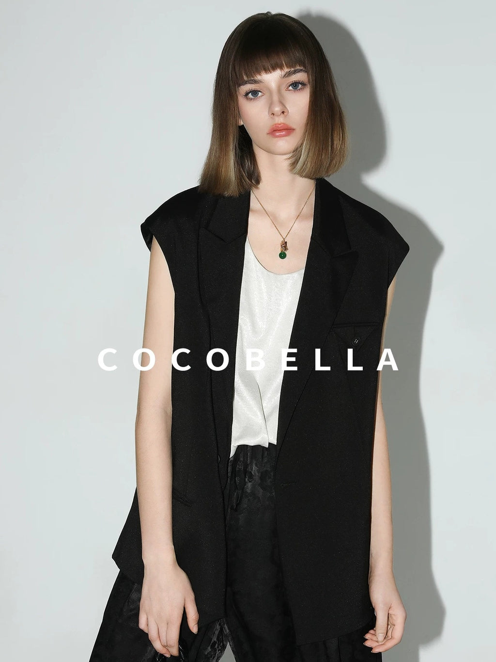 COCOBELLA Versatile Loose U Neck Racerback Polyester Tank For Women Casual Everyday Tops