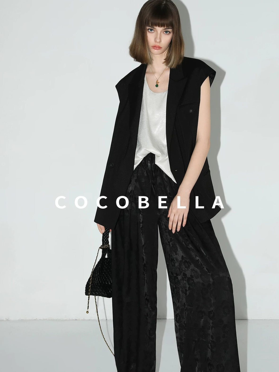 COCOBELLA Versatile Loose U Neck Racerback Polyester Tank For Women Casual Everyday Tops