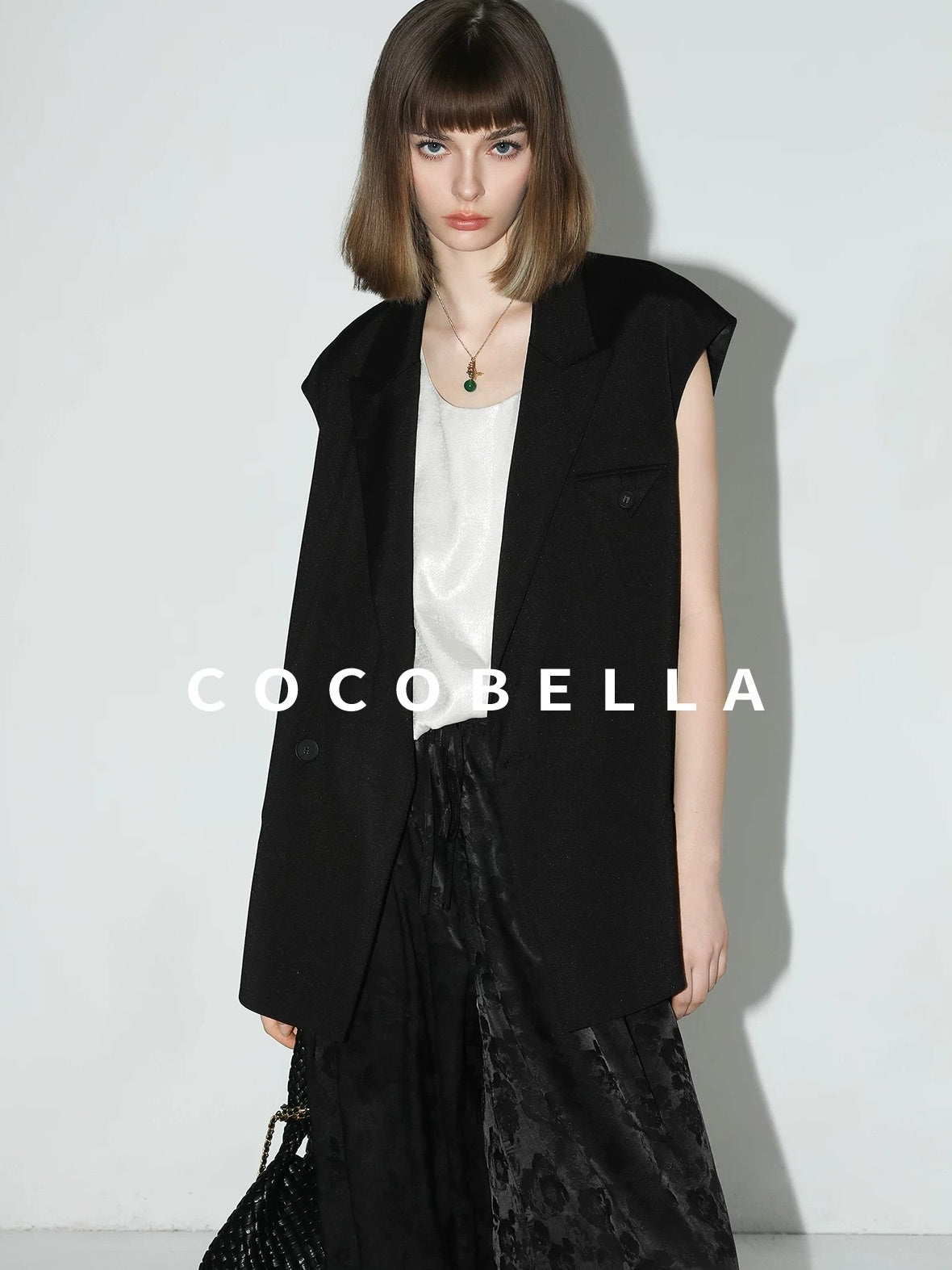 COCOBELLA Versatile Loose U Neck Racerback Polyester Tank For Women Casual Everyday Tops