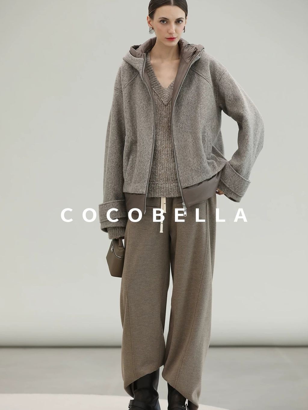 COCOBELLA Versatile Minimal Structured Cut Natural Waist Straight Women Poly Cotton Pants