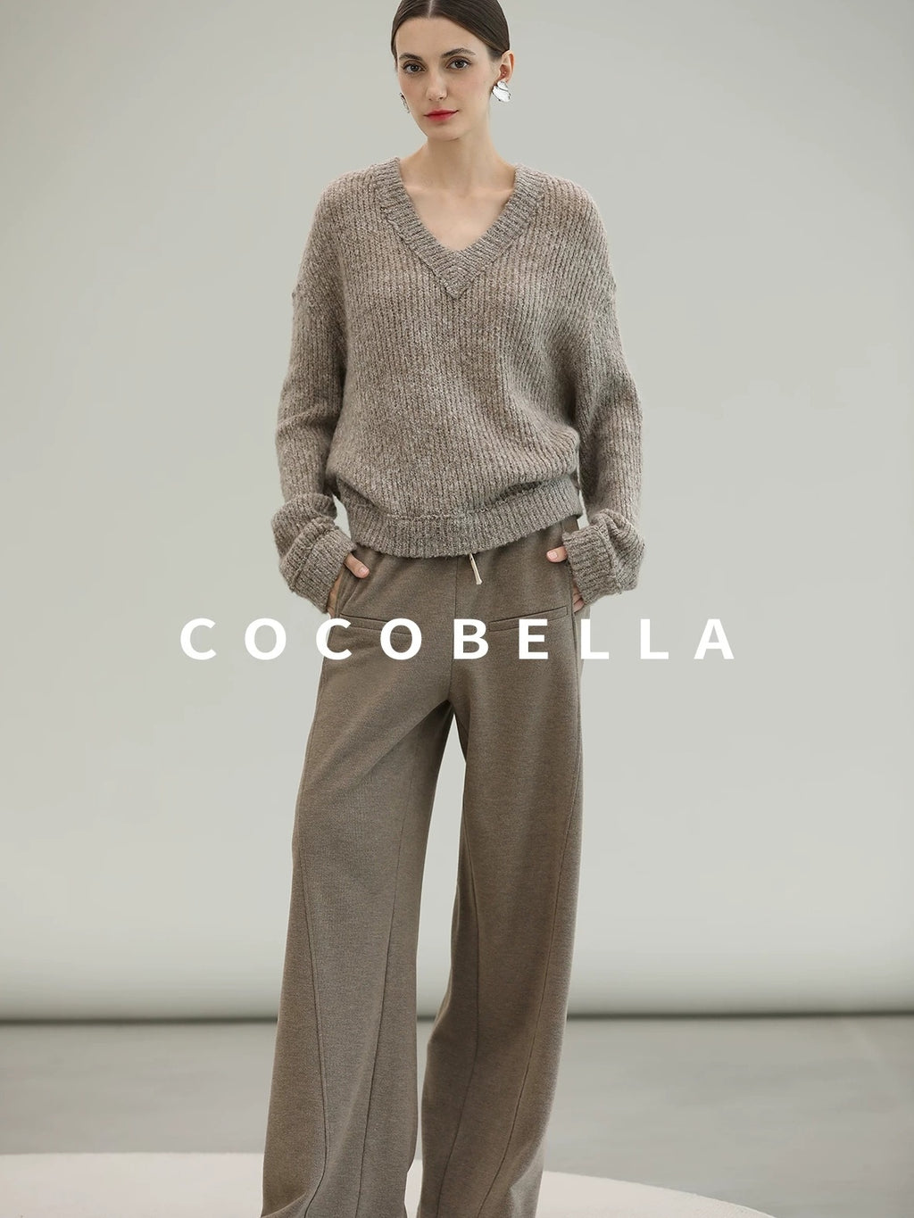 COCOBELLA Versatile Minimal Structured Cut Natural Waist Straight Women Poly Cotton Pants
