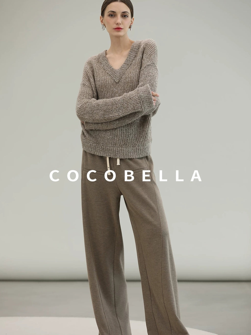 COCOBELLA Versatile Minimal Structured Cut Natural Waist Straight Women Poly Cotton Pants