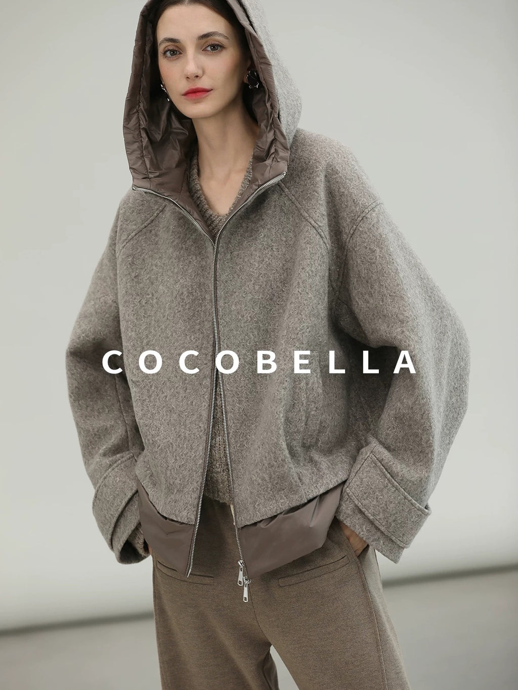 COCOBELLA Versatile Minimal Structured Cut Natural Waist Straight Women Poly Cotton Pants