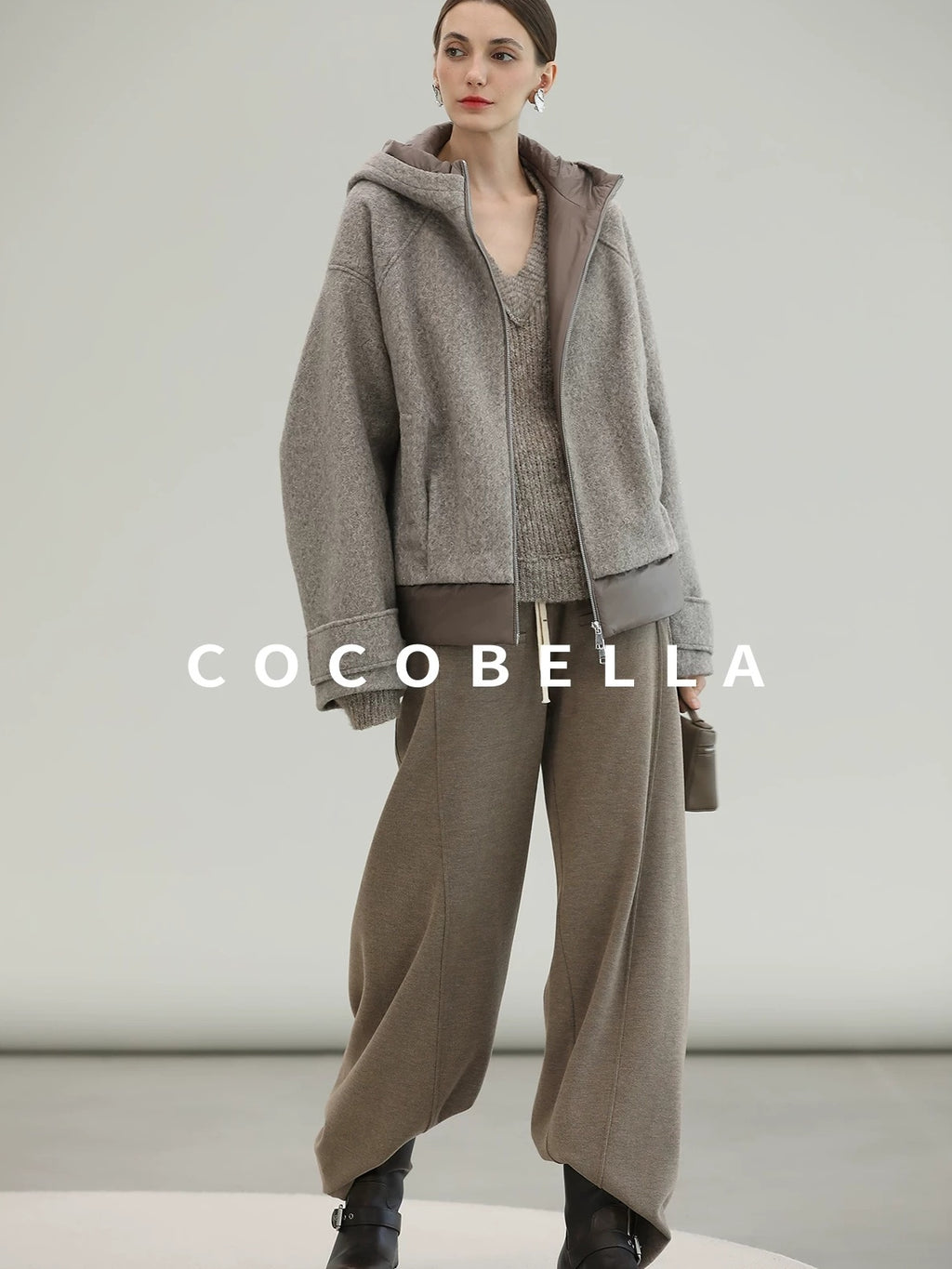 COCOBELLA Versatile Minimal Structured Cut Natural Waist Straight Women Poly Cotton Pants