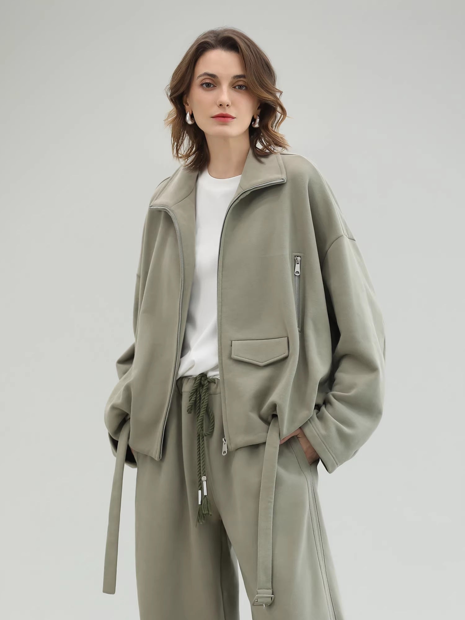 COCOBELLA_Versatile_Natural_Waist_Wide_Leg_Cotton_Blend_Casual_Womens_Dusty_Green_Pants_MISSTT