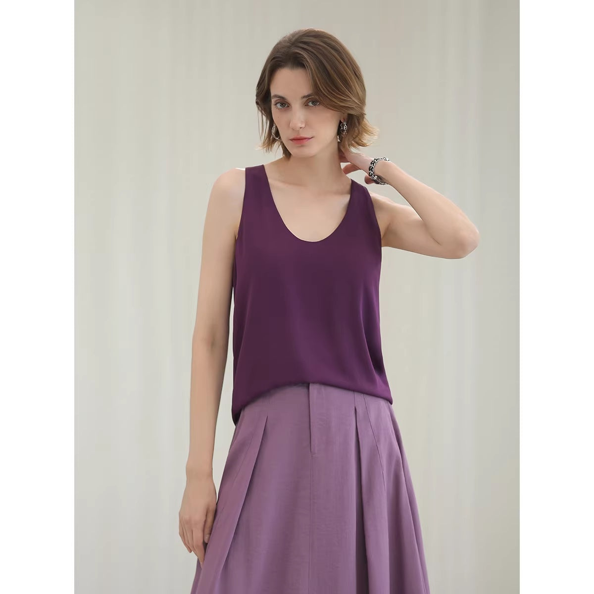 COCOBELLA_Versatile_U_Neck_H_Shaped_Straight_Tank_For_Women_Casual_Polyester_Tops_MISSTT