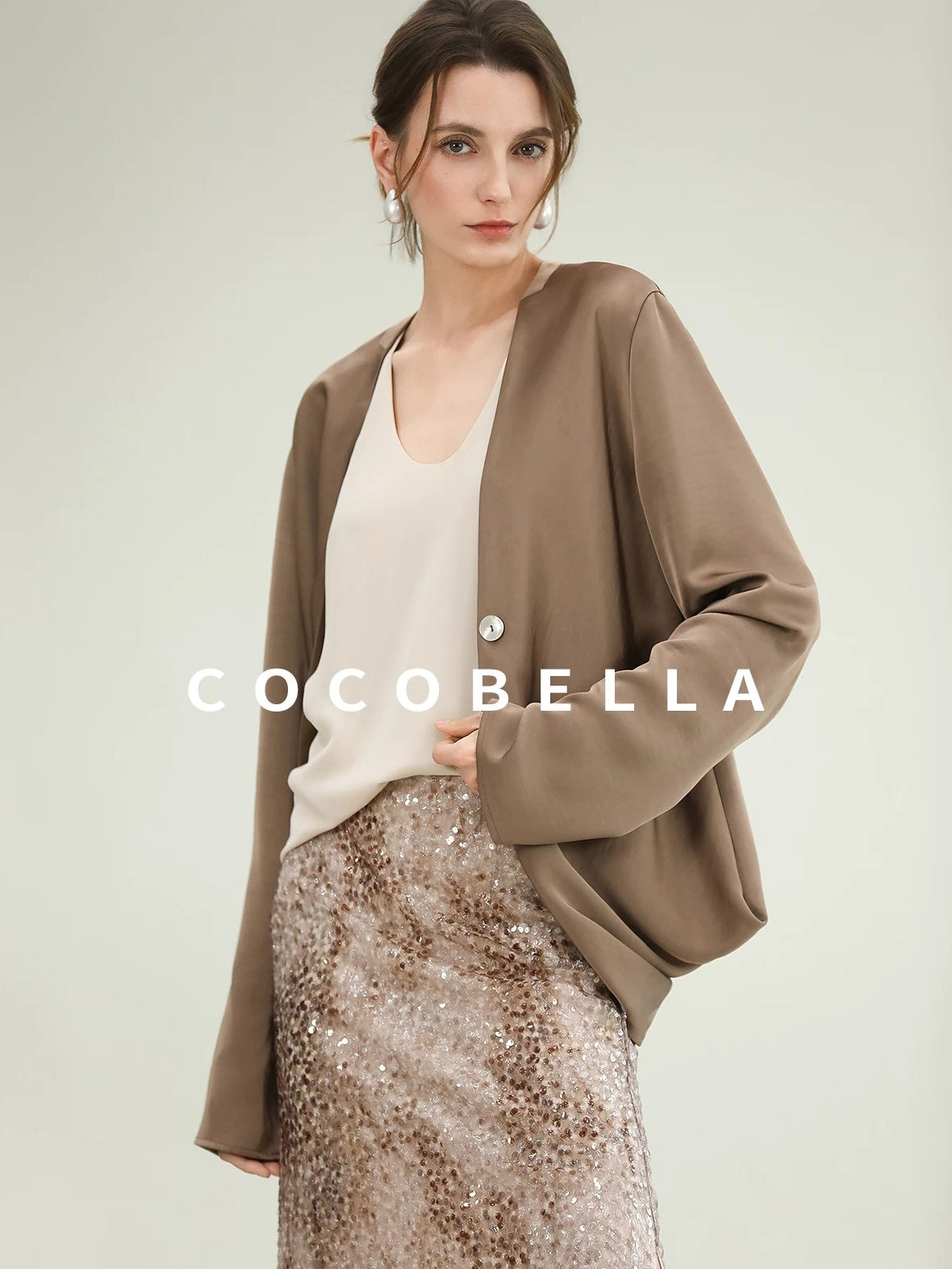 COCOBELLA Versatile U Neck H Shaped Straight Tank For Women Casual Polyester Tops