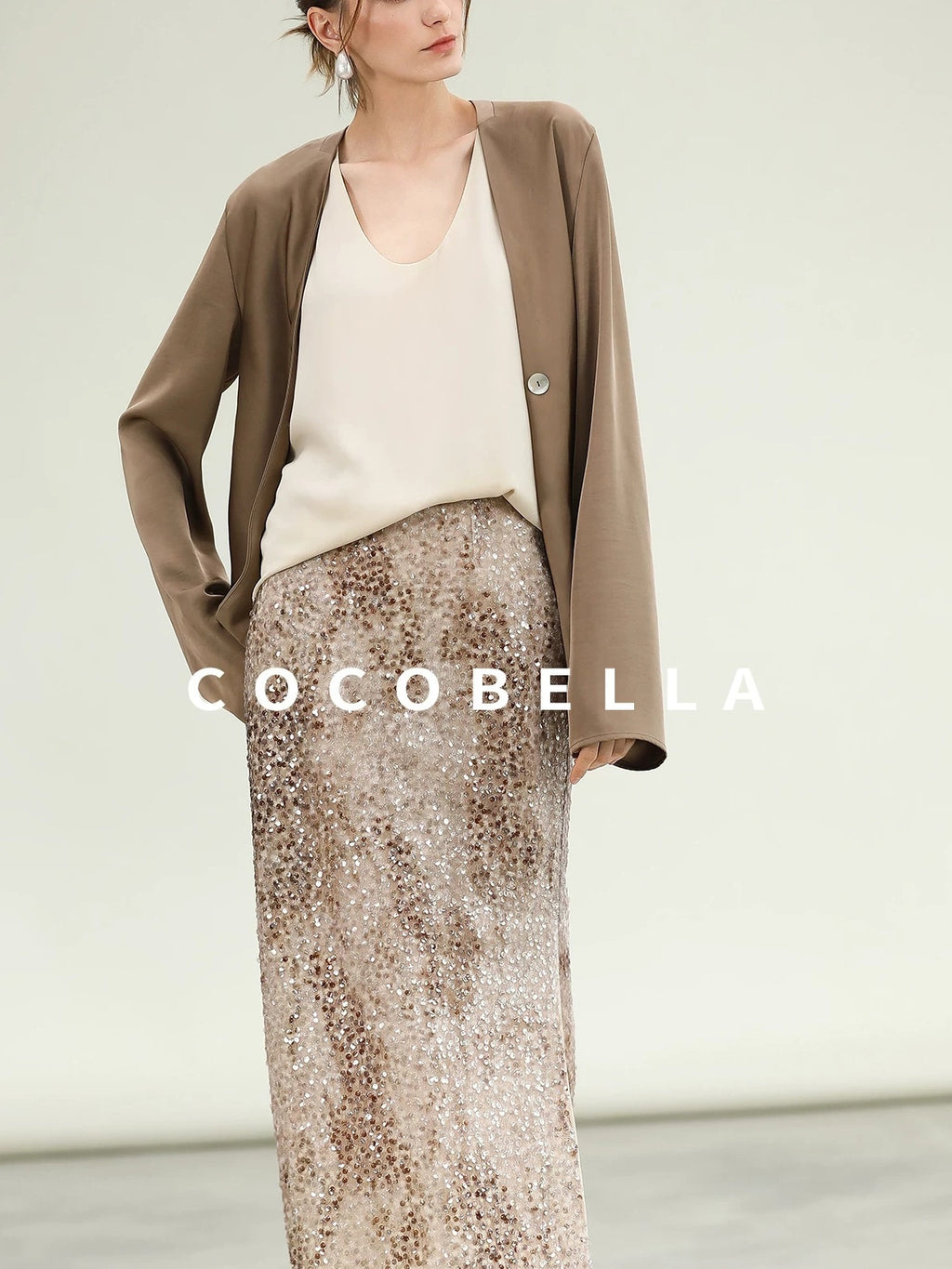 COCOBELLA Versatile U Neck H Shaped Straight Tank For Women Casual Polyester Tops