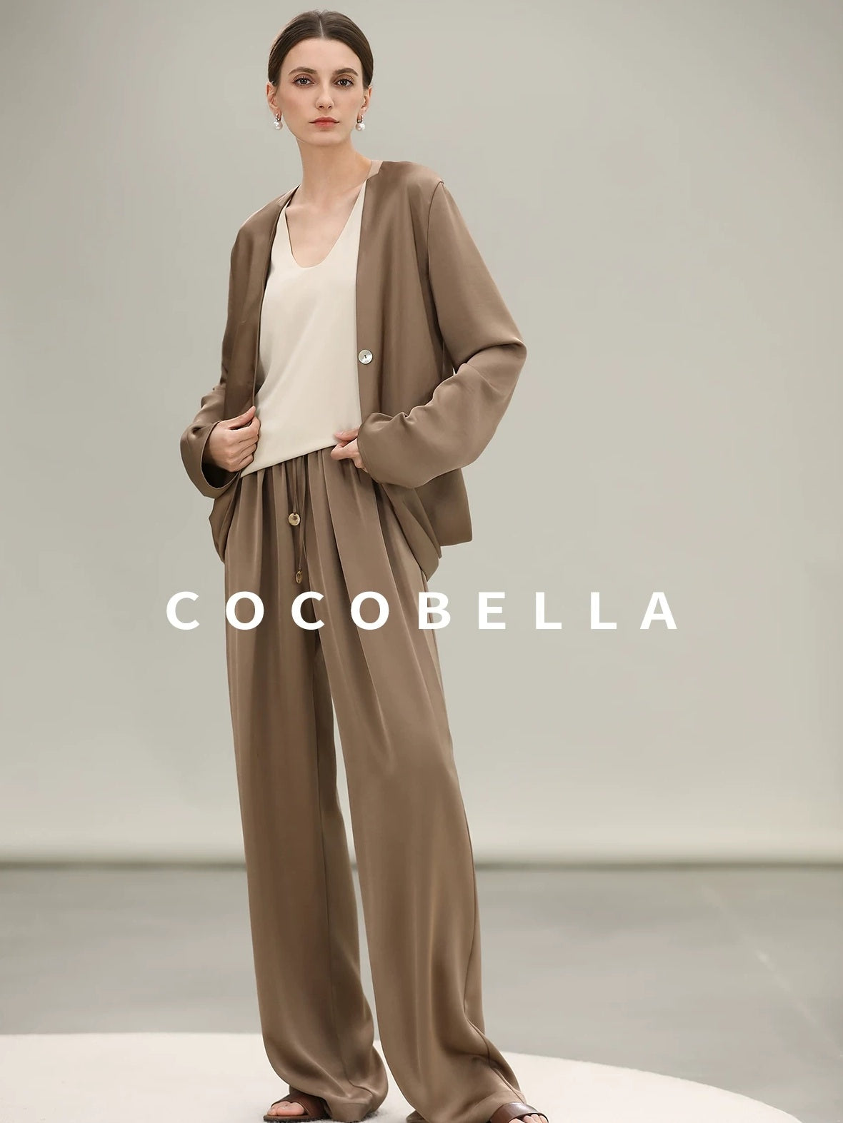 COCOBELLA Versatile U Neck H Shaped Straight Tank For Women Casual Polyester Tops