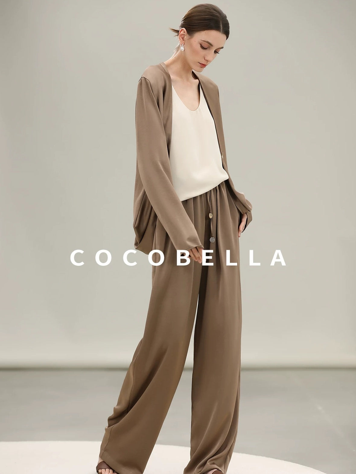 COCOBELLA Versatile U Neck H Shaped Straight Tank For Women Casual Polyester Tops