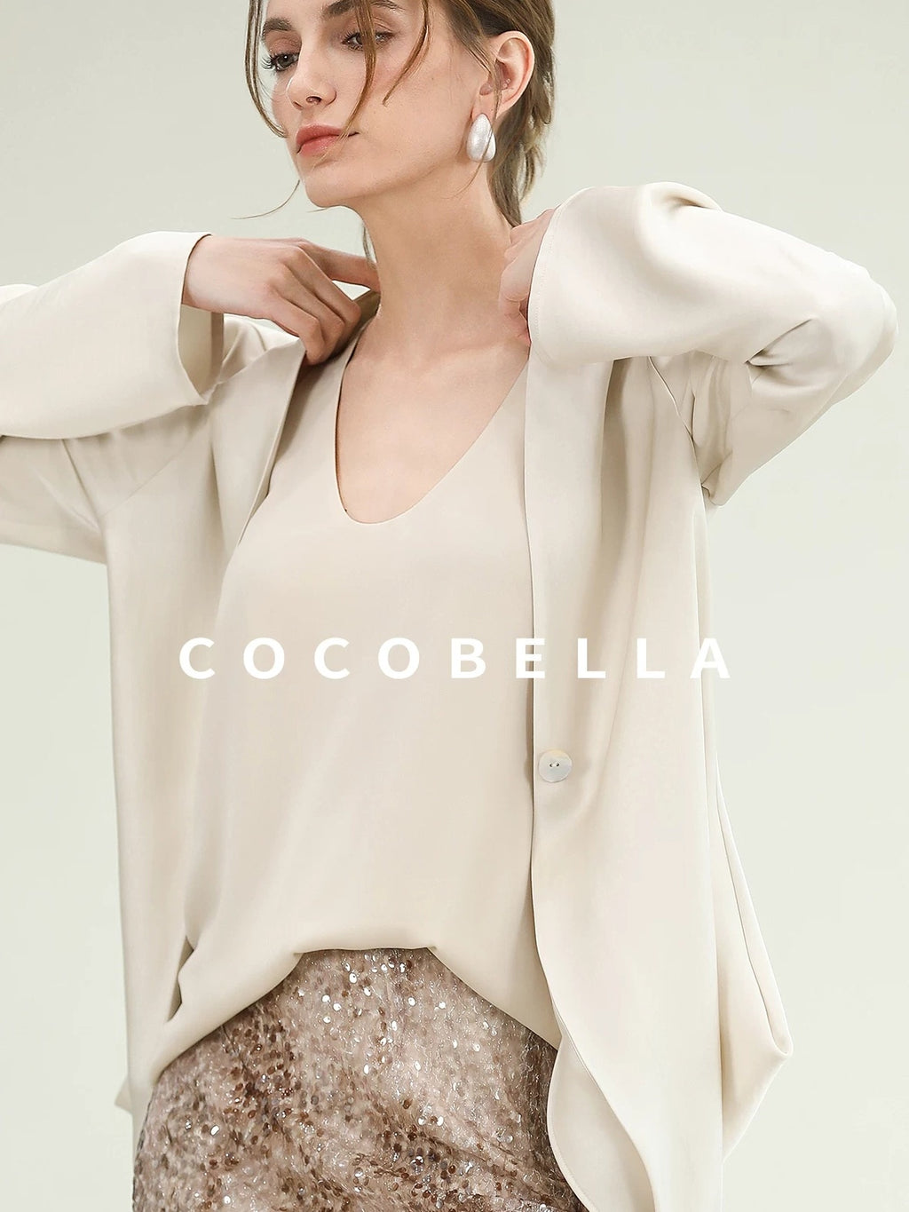 COCOBELLA Versatile U Neck H Shaped Straight Tank For Women Casual Polyester Tops