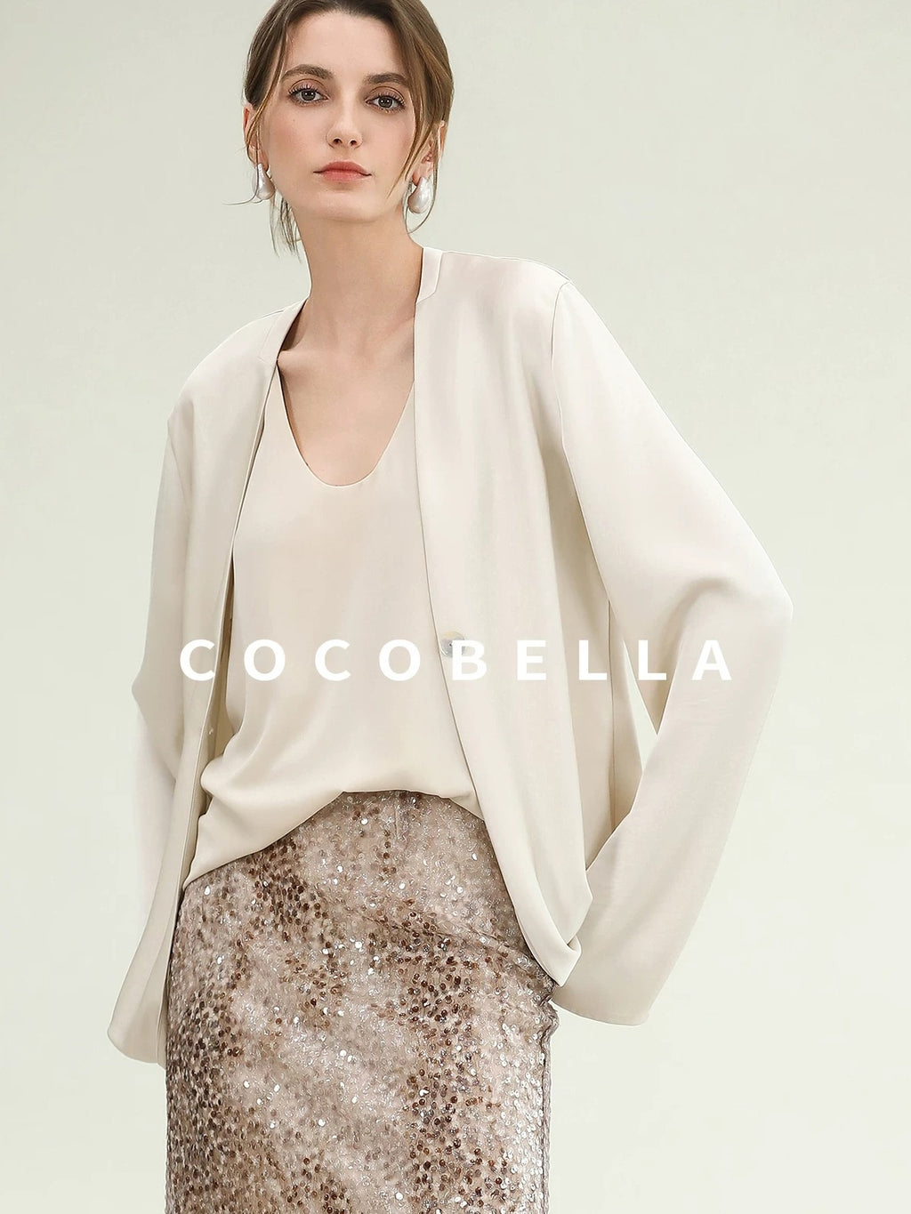 COCOBELLA Versatile U Neck H Shaped Straight Tank For Women Casual Polyester Tops