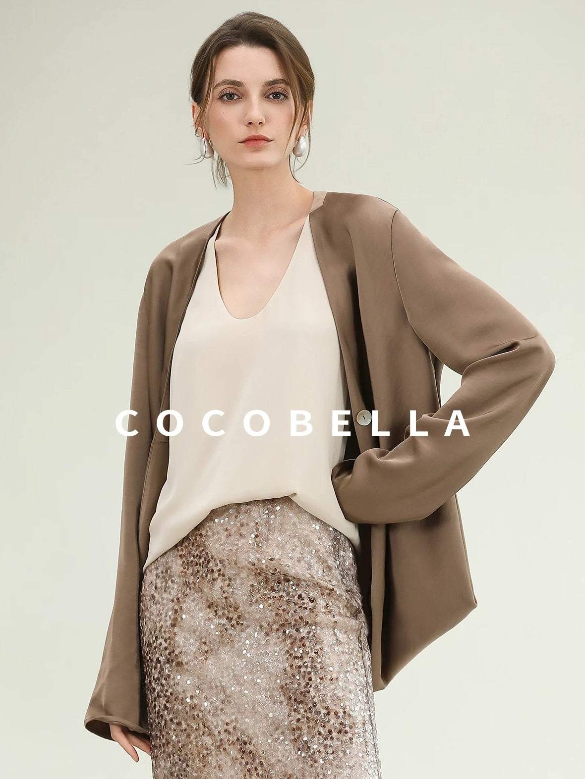 COCOBELLA Versatile U Neck H Shaped Straight Tank For Women Casual Polyester Tops