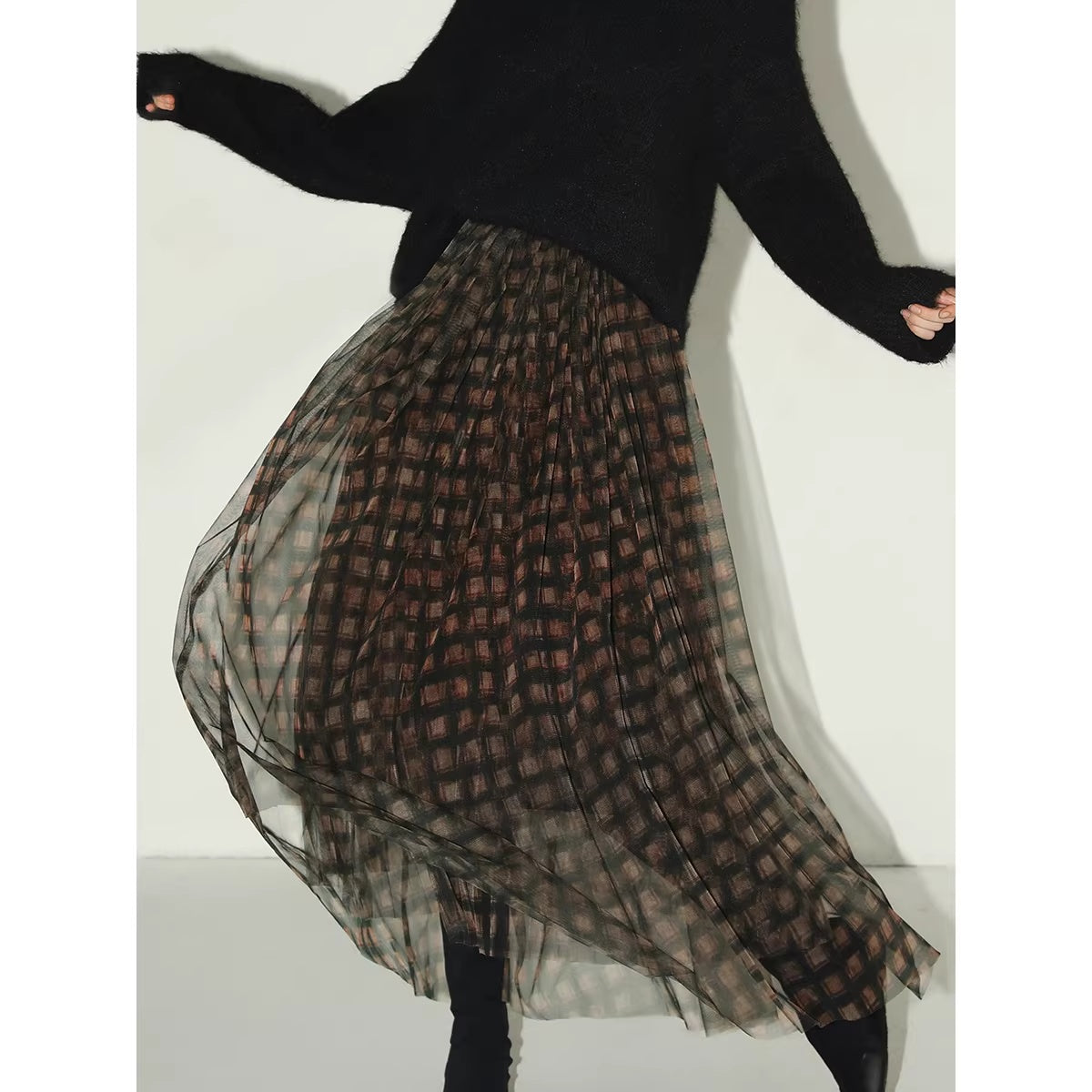 COCOBELLA_Vintage_Pleated_Mesh_A_Line_Mid_Waist_Printed_Maxi_Women_Travel_Date_Skirts_MISSTT