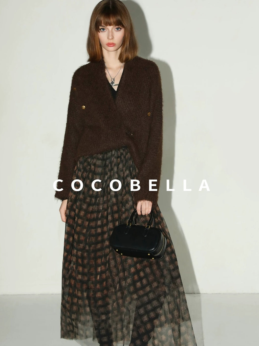 COCOBELLA Vintage Pleated Mesh A Line Mid Waist Printed Maxi Women Travel Date Skirts