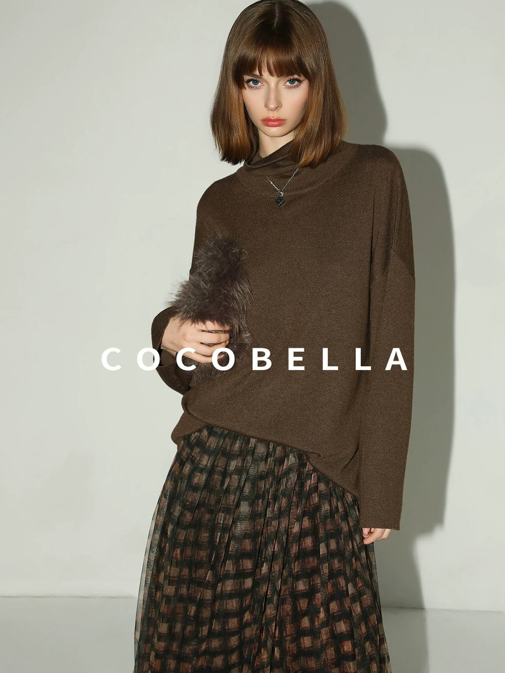 COCOBELLA Vintage Pleated Mesh A Line Mid Waist Printed Maxi Women Travel Date Skirts