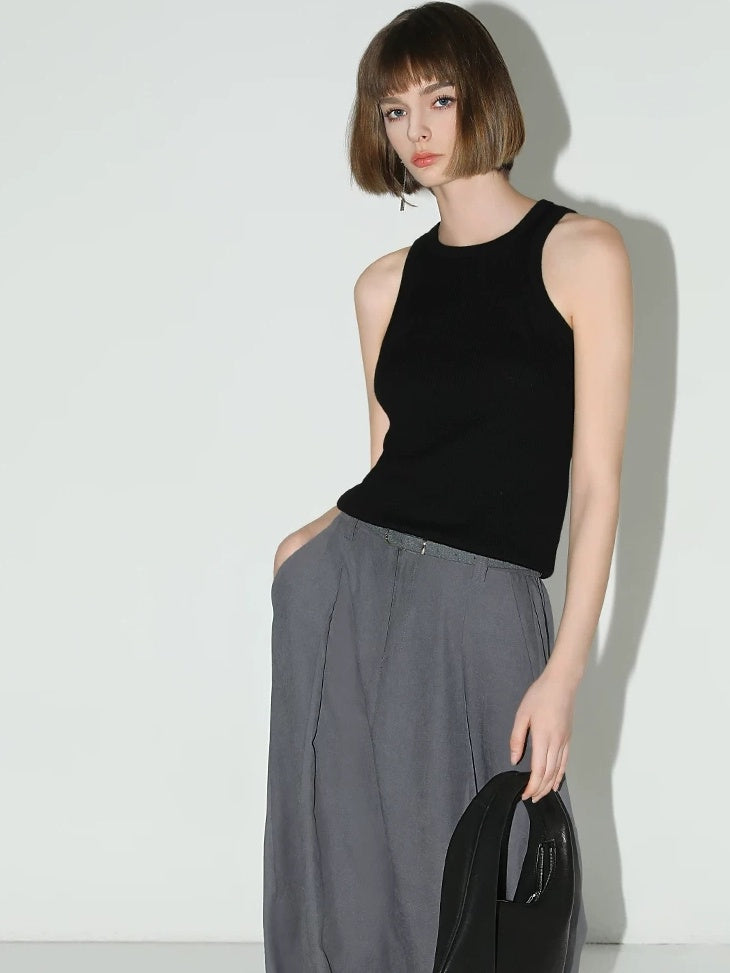 COCOBELLA Viscose Blend Slim Racerback Layering Women Office Casual Tank Tops