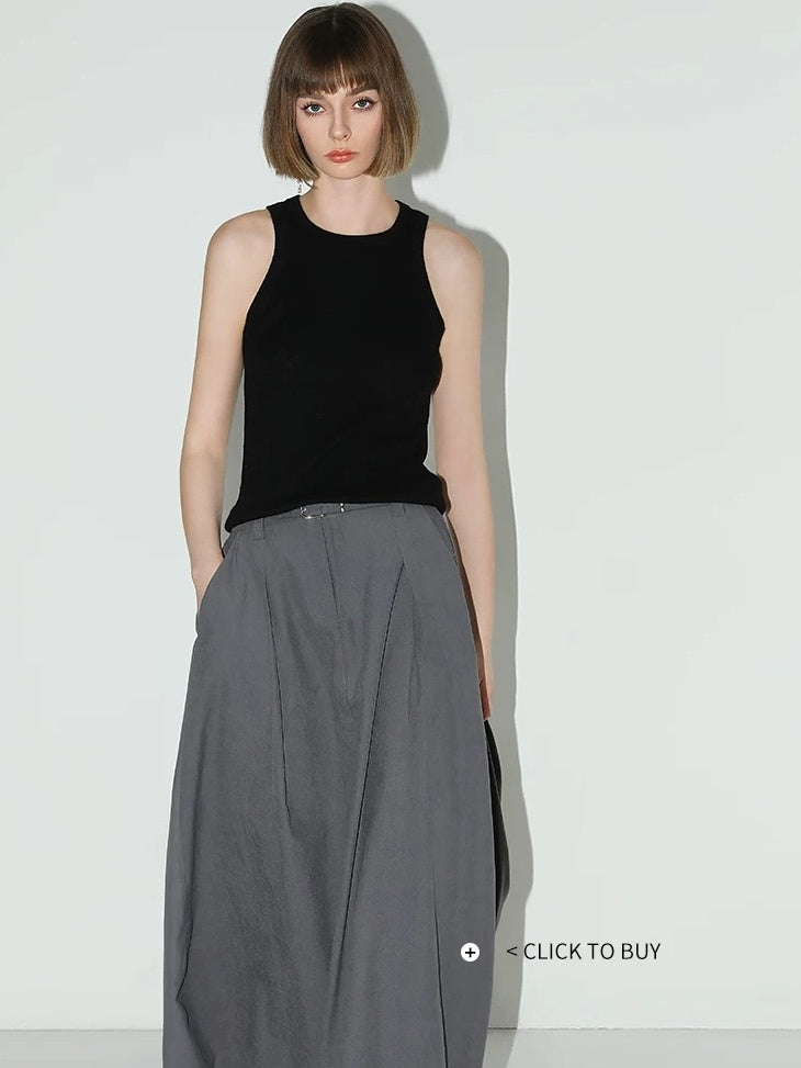 COCOBELLA Viscose Blend Slim Racerback Layering Women Office Casual Tank Tops