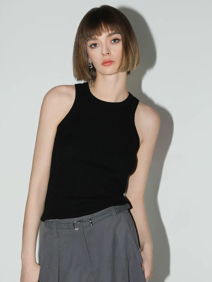 COCOBELLA Viscose Blend Slim Racerback Layering Women Office Casual Tank Tops