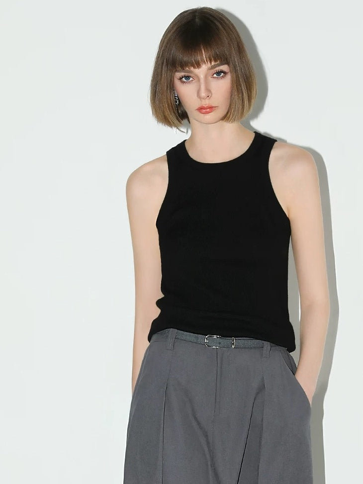 COCOBELLA Viscose Blend Slim Racerback Layering Women Office Casual Tank Tops