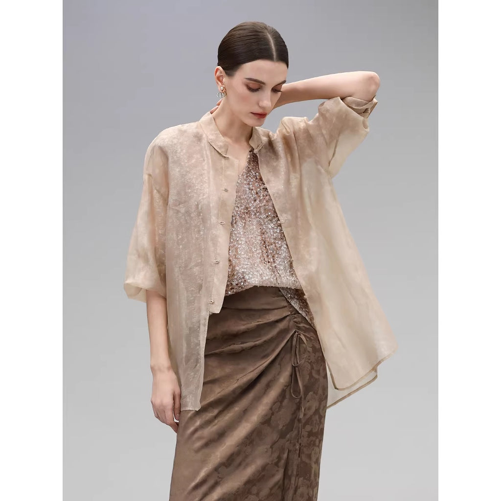 COCOBELLA_Viscose_Blend_Stand_Collar_Straight_Fit_Long_Sleeve_Button_T-Shirts_MISSTT