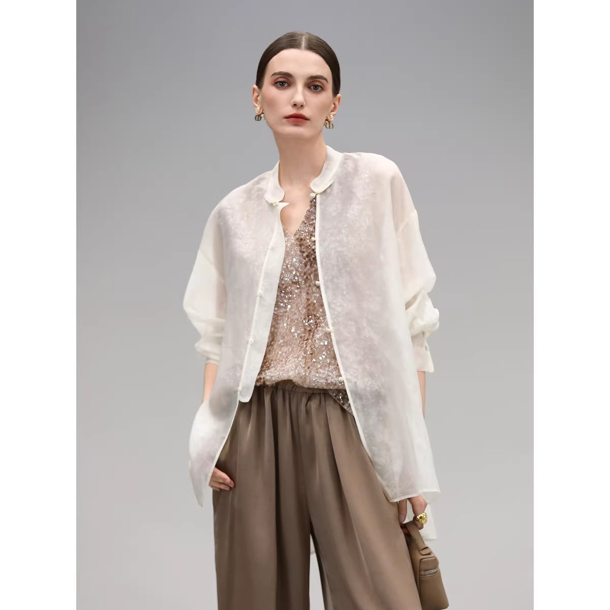 COCOBELLA_Viscose_Blend_Stand_Collar_Straight_Fit_Long_Sleeve_Button_T-Shirts_MISSTT