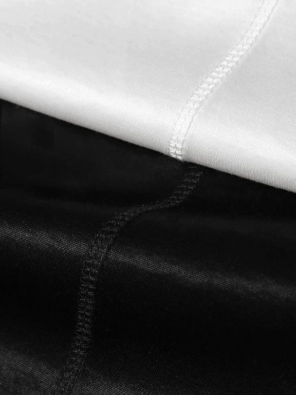 COCOBELLA Viscose Cotton Blend Office Straight Cut Crew Neck Short Sleeve Black T-Shirts