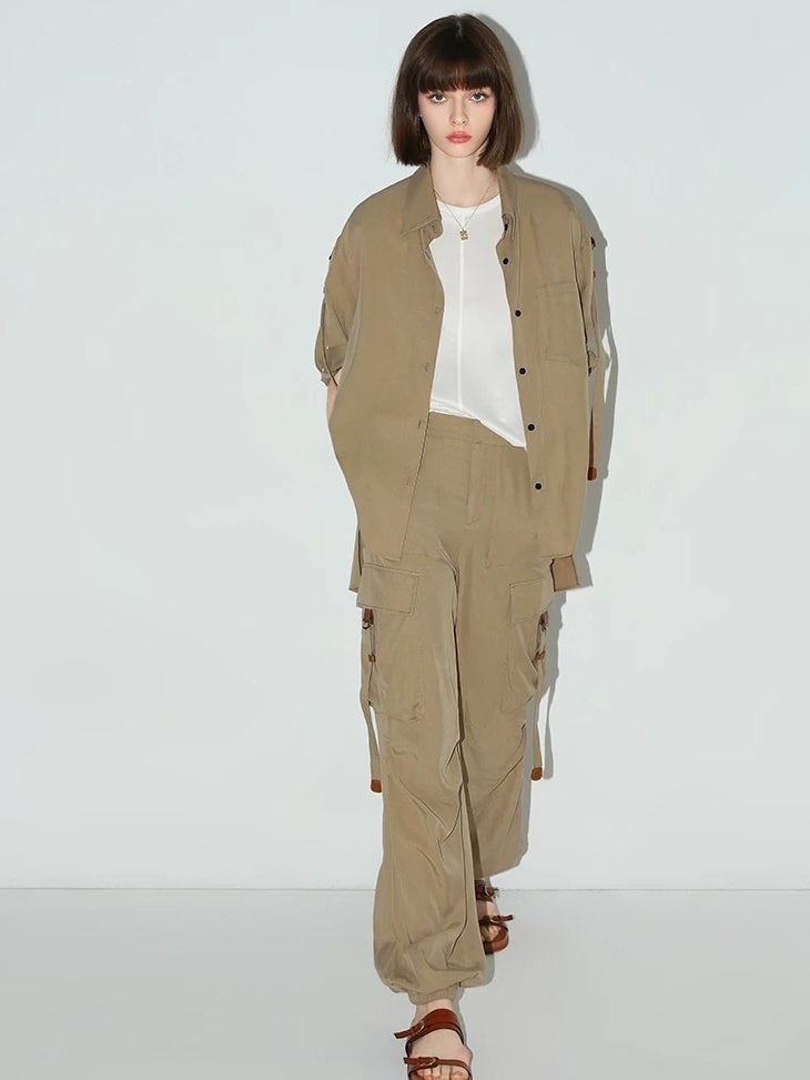 COCOBELLA Viscose Cotton Blend Office Straight Cut Crew Neck Short Sleeve Black T-Shirts