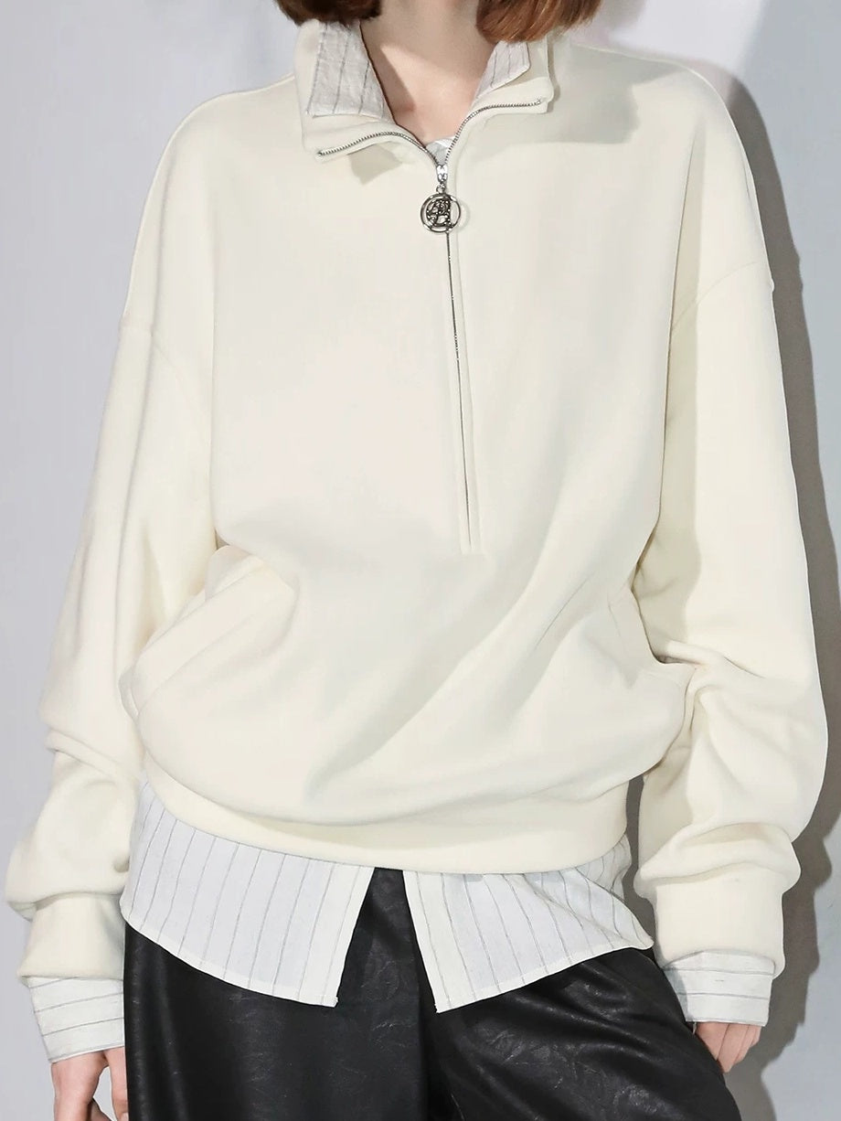 COCOBELLA Viscose Linen Blend Straight Women Striped Long Sleeve Shirts