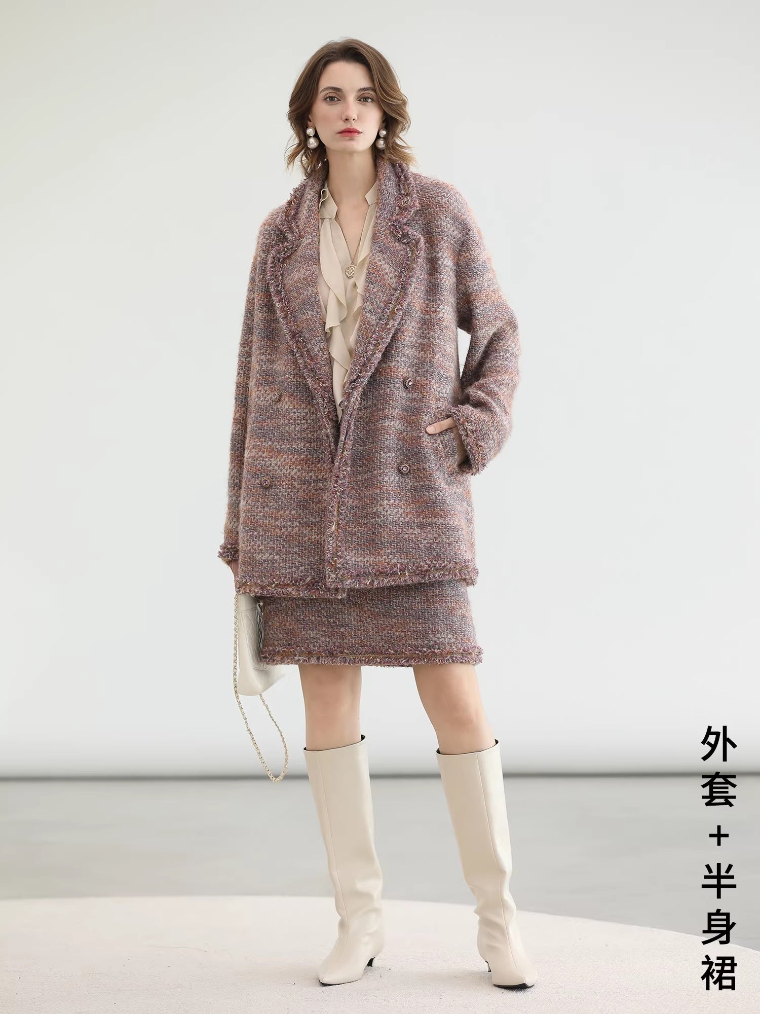 COCOBELLA_Warm_Lurex_Button_Double_Breasted_Loose_Ladylike_Commuter_Wool_Coats_MISSTT