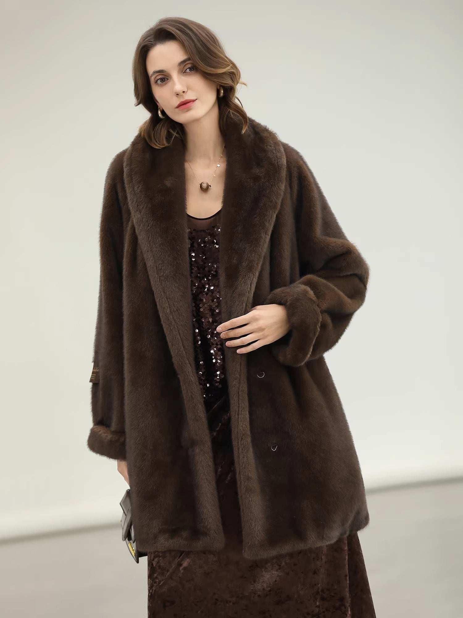 COCOBELLA_Warm_Plush_Faux_Fur_Straight_Long_Retro_Workwear_Women_Coffee_Brown_Coats_MISSTT