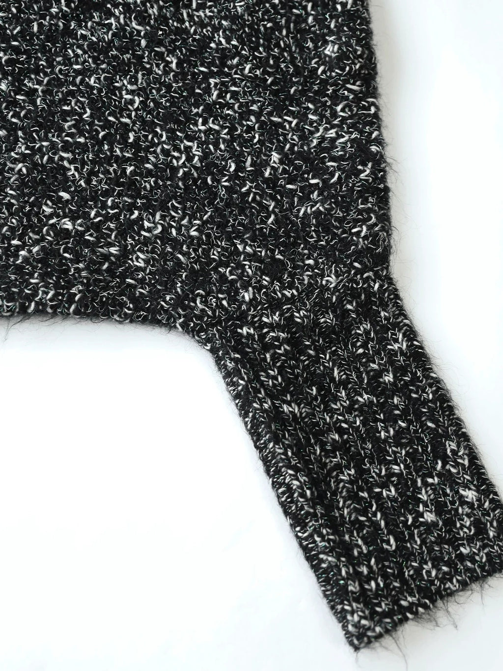 COCOBELLA Warm Shimmer Batwing Sleeve Office Women Panda Color Turtleneck Knit Sweater