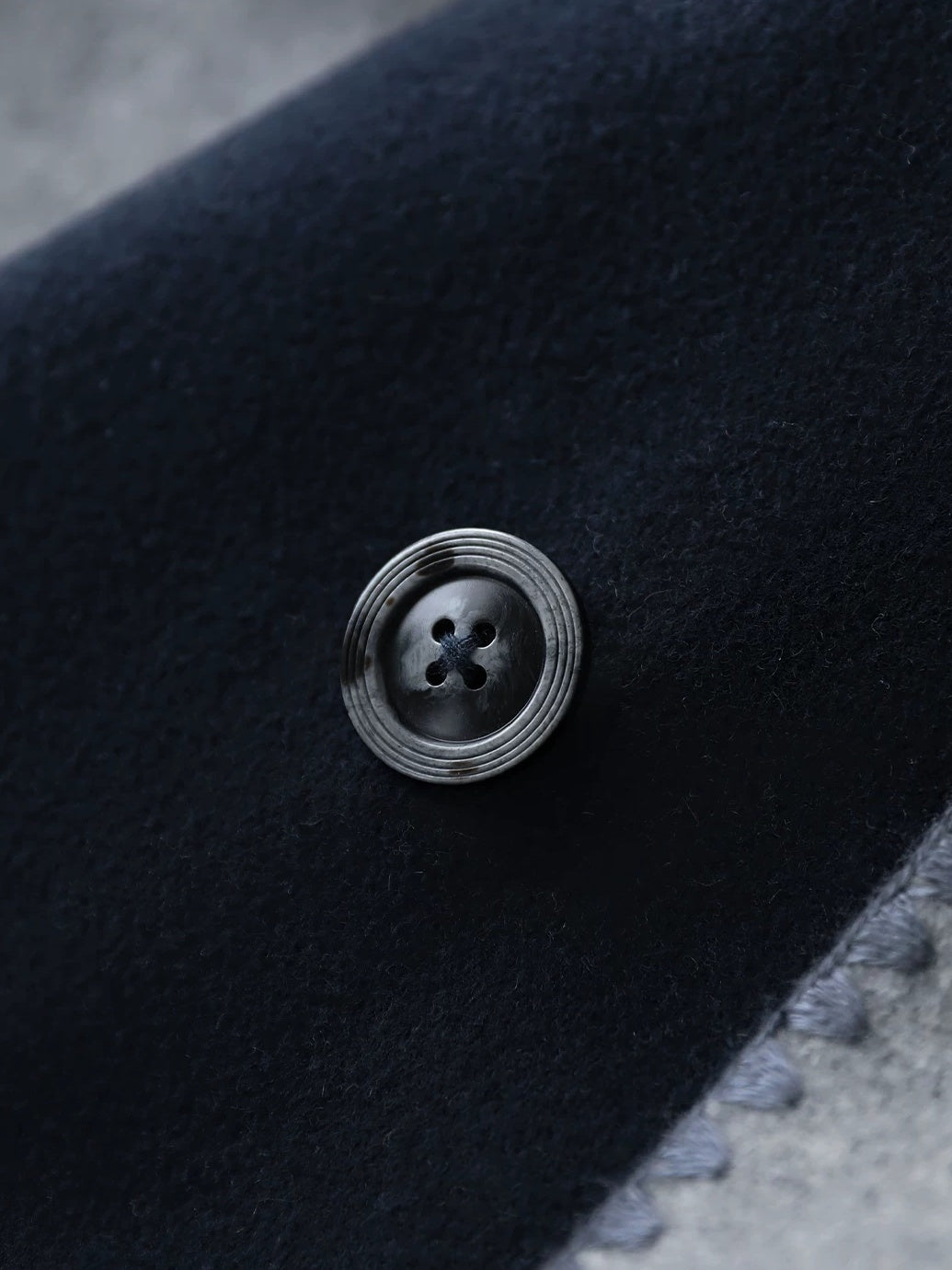 COCOBELLA Warm Wool Blend Double Breasted Long Minimal Relaxed Fit Pockets Office Coats