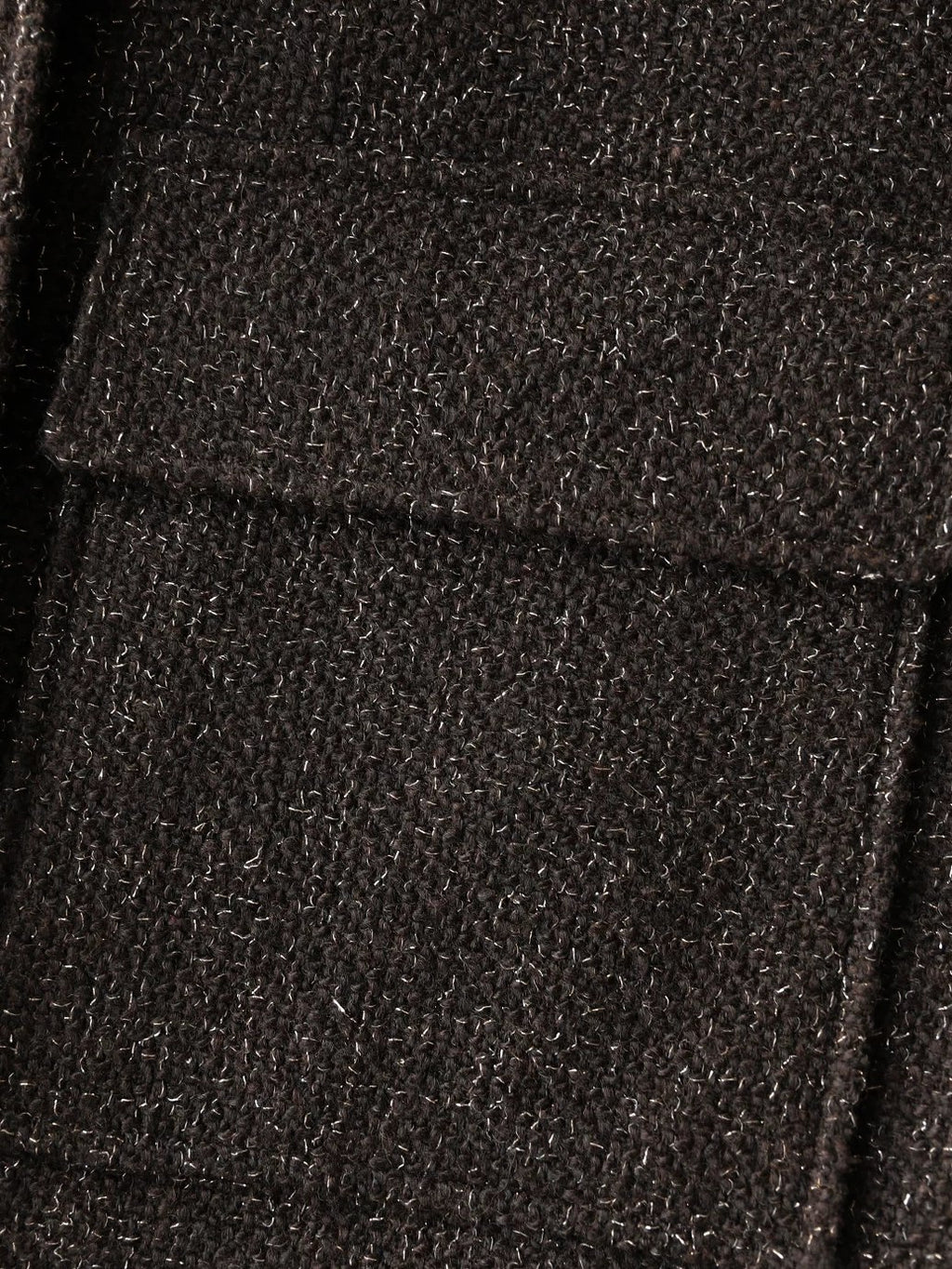 COCOBELLA Warm Wool Blend Lurex Zipper Pockets Street Straight Mid Length Women Jackets