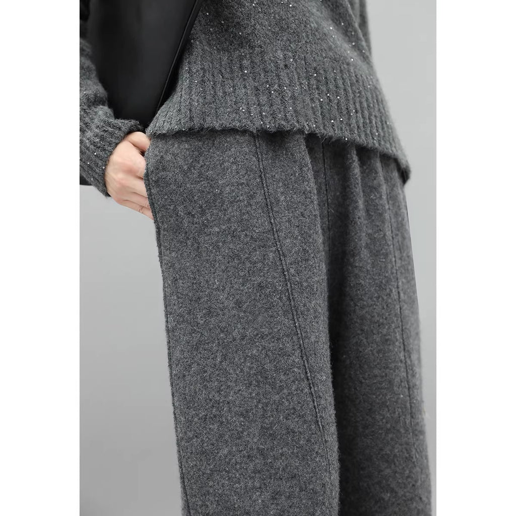 COCOBELLA_Wool_Blend_3D_Tailored_Lantern_Straight_Natural_Waist_Office_Women_Pants_MISSTT