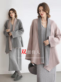 COCOBELLA_Wool_Blend_Shell_Embroidery_Loose_Fit_Lapel_Collar_Office_Wool_Overcoats_Coats_MISSTT