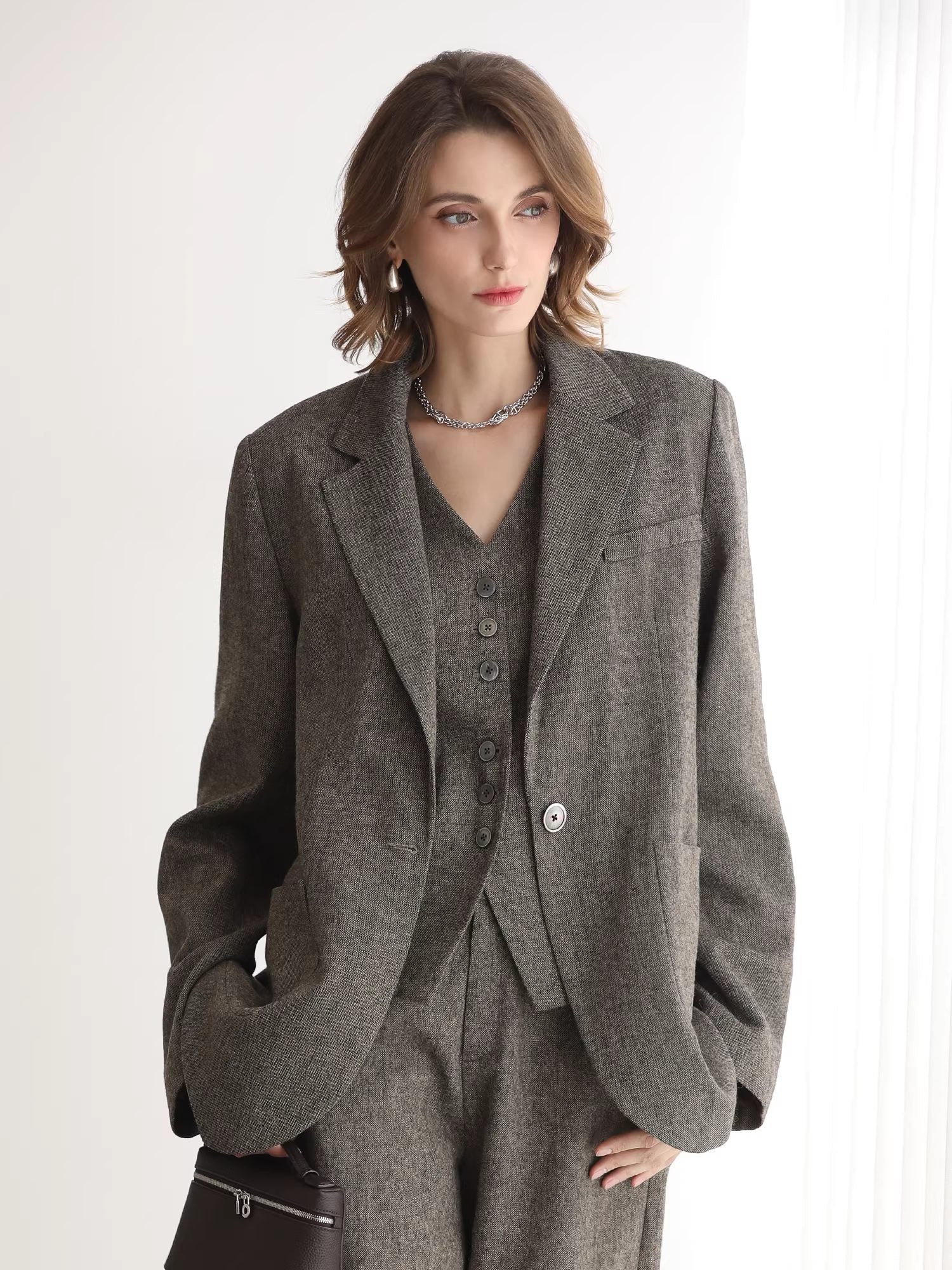 COCOBELLA_Wool_Blend_Single_Button_Straight_Cut_Tailored_Commuter_Office_Women_Blazers_MISSTT