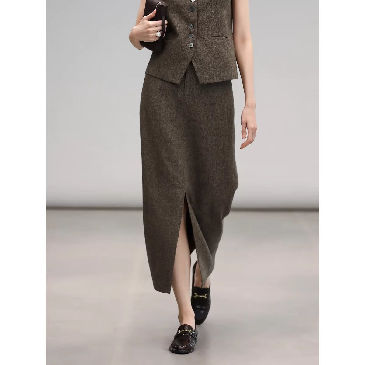 COCOBELLA_Wool_Blend_V_Neck_Single_Breasted_Tailored_Office_Commuter_Blazer_Vest_MISSTT