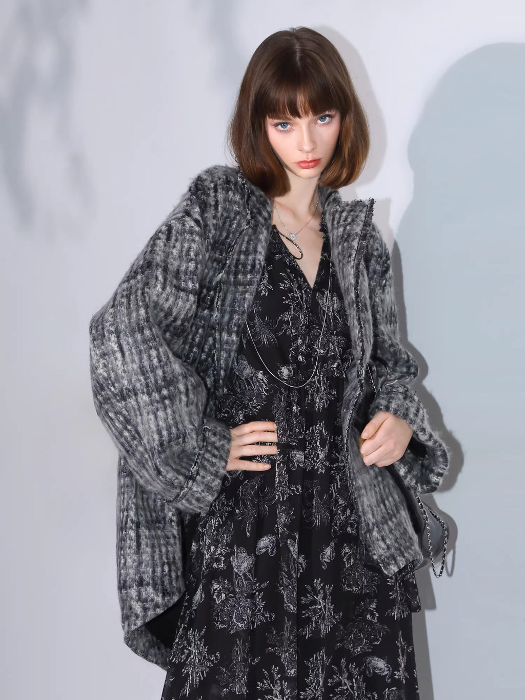 COCOBELLA_Wool_Blend_Vintage_Commuter_Straight_Cut_Checked_Blazer_Collar_Overcoat_Jackets_MISSTT